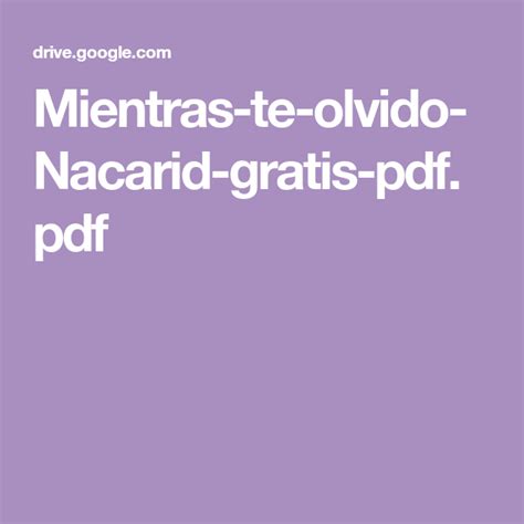 We did not find results for: Mientras-te-olvido-Nacarid-gratis-pdf.pdf | Words