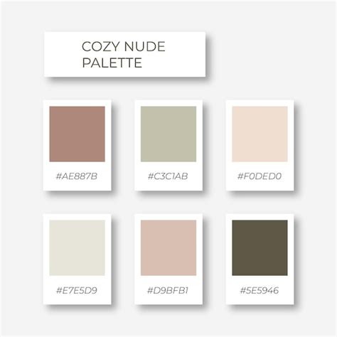 Elemento De Color Paleta De Colores De Moda Paleta De Colores Nude