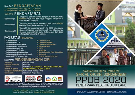 Brosur PPDB - SMK AL-KHOZINI