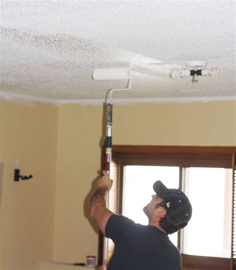 Painting Popcorn Ceilings • Refashionably Late