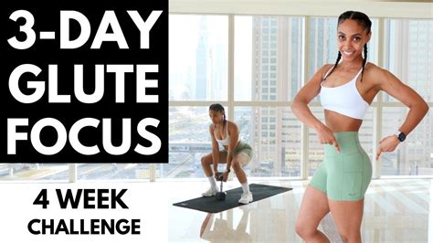 3 Day Glute Focused Workout Challenge 🍑 Youtube