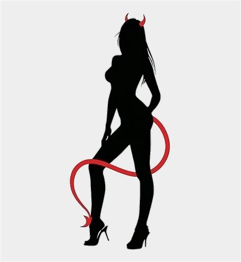 Devil Sticker Silhouette Pin Up Girl Cliparts And Cartoons Jingfm