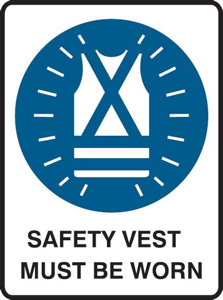 mandatory signs safety vests must be worn seton australia