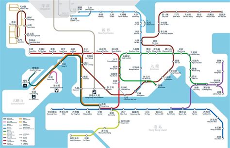 香港地下鉄mtr・鉄道の路線図マップ｜ガイドブックにのってない香港