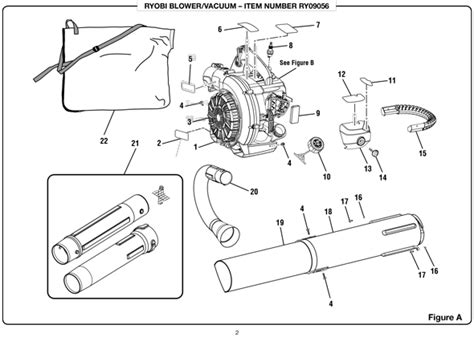 ryobi ry09056 blower vacuum parts and accessories partswarehouse