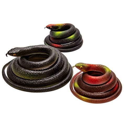 Savita St Ck Realistische Gummi Schlangen Gr En Schlange Spielzeug F R Witz Garten