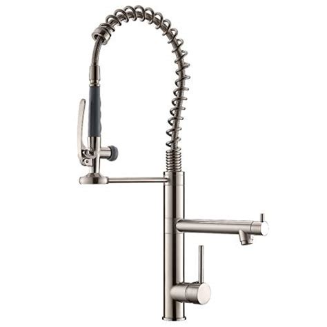 Qidian Commercial Pre Rinse Kitchen Faucet With Pull Down Sprayerhigh
