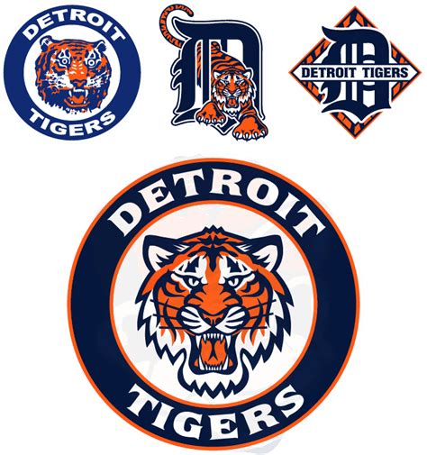 Detroit Tigers Old Logos