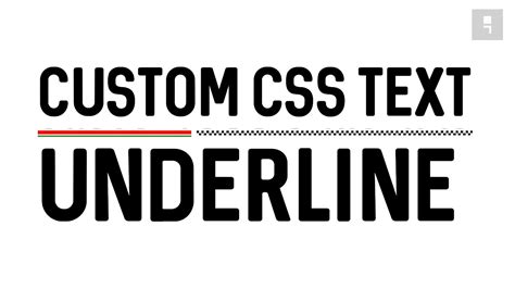 Custom Text Underline With Css Youtube