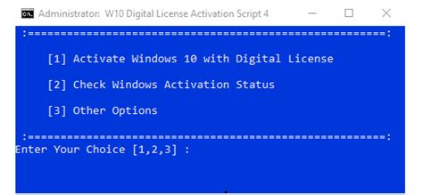 Windows 10 Digital Activator Cmd Version Download