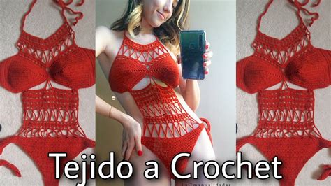 Traje De Ba O Tejido A Crochet Bikini Tejido A Crochet Youtube