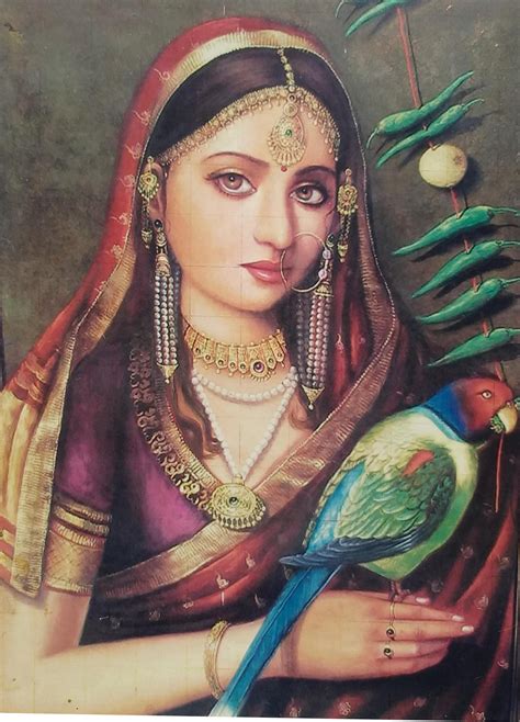 Indian Queen Painting Lady Painting World Famous Art Wall Art Etsy