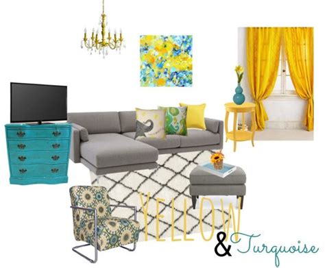 Yellow And Turquoise Inspiration Yellow Living Room Home Living Room