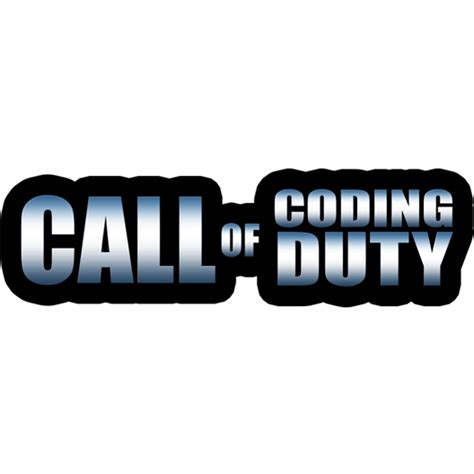 Call Of Coding Duty Sticker Just Stickers Just Stickers