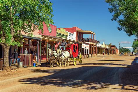 Historic Allen Street With A Stagecoach In Tombstone Arizona