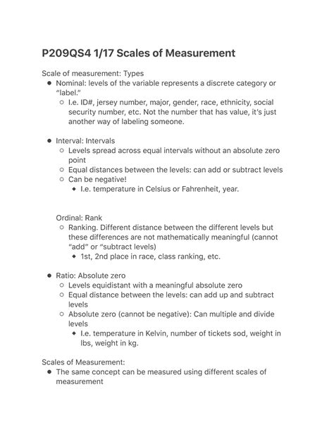 P209qs4 117 Scales Of Measurement P209qs4 117 Scales Of Studocu