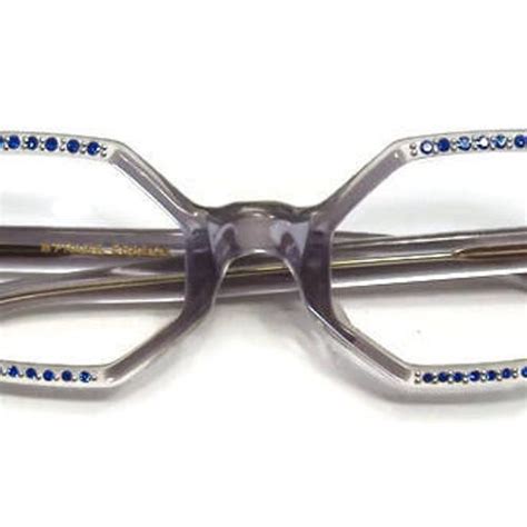 Vintage 60s Light Blue Cateye Eyeglasses Eyewear With Blue Etsy