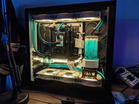 First Custom Water Cooling Loop I Made Decided Against The Distro