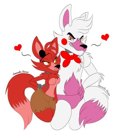 Female Foxy And Male Mangle By Amanddica On Deviantart Chico