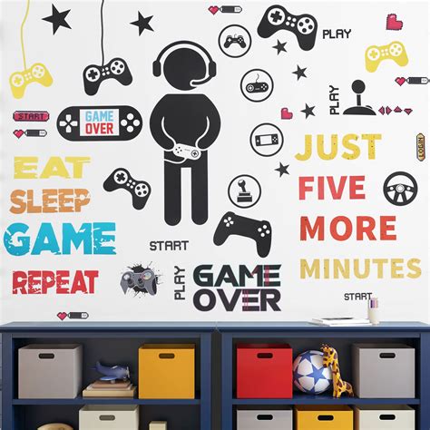 Buy Zonon Gamer Room Decor Gaming Wall Decals Sticker Gamer Decals Boys