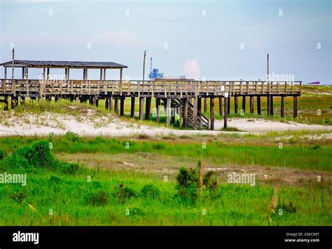The Dauphin Island Public Beach Pier Is Pictured Aug 12 2021 In