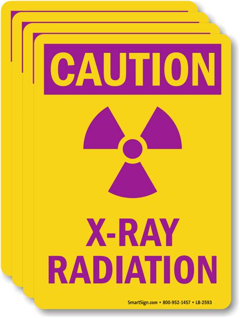 Caution X Ray Radiation Label Sku Lb 2593