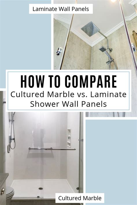 How To Compare Cultured Stone And Laminate Bathroom And Shower Wall Panels