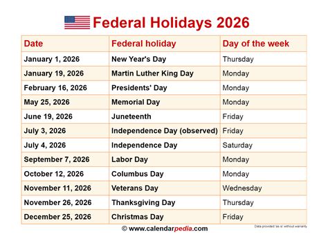 2026 Calendar With Holidays And Observances Us Hot Sex Picture