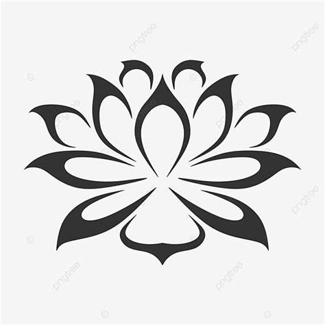 Gambar Desain Logo Vektor Bunga Teratai Logo Lotus Logo Bunga Vektor