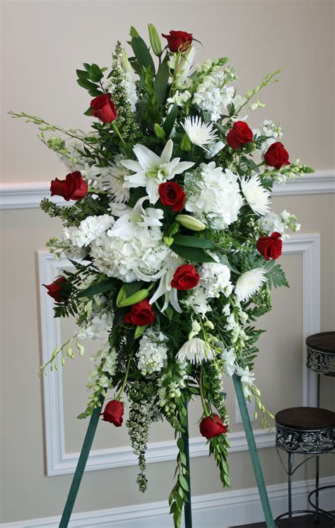 Love And Sympathy Standing Funeral Spray Otown Flowers