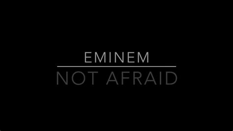 Eminem Not Afraid Lyrics Youtube