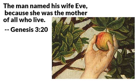eve the mother of all who live — this week at elc evangelical lutheran church of mt horeb