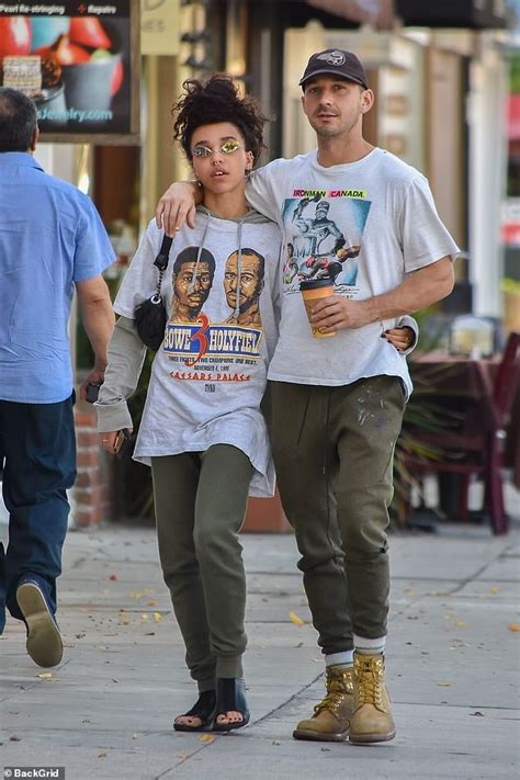 Shia Labeouf Packs On The Pda With Girlfriend Fka Twigs After A Lunch Date Daily Mail Online