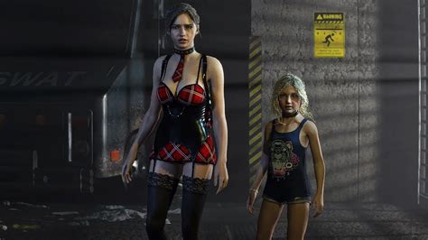 Resident Evil 2 Remake Claire College Girl Leon Suit Sherry Birkin