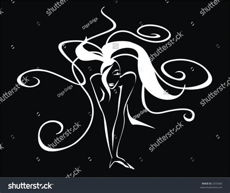Nudes Girl Illustration Logo Stock Vector Royalty Free 2555580