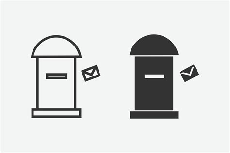 Mailbox Icon In Trendy Style Isolated Background 2058040 Vector Art At