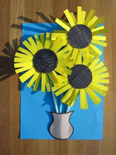 50 Awesome Spring Crafts For Kids Ideas 35 Sunflower Crafts Arts