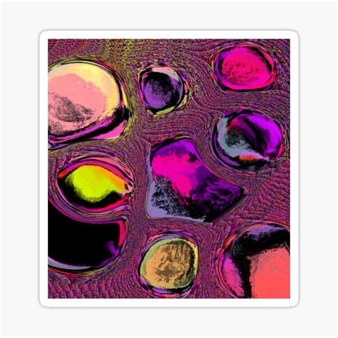 Trippy Planets Sticker For Sale By Idalinneano Redbubble