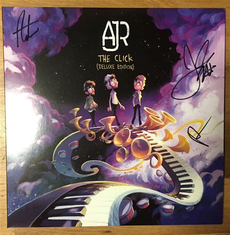 Ajr The Click Autographed By Band New Vinyl Lp 2018 Bmg Deluxe