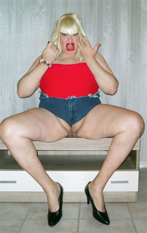 Prostitute Denim Booty Shorts Thick Thighs Legs Julie Slut Whore Photo
