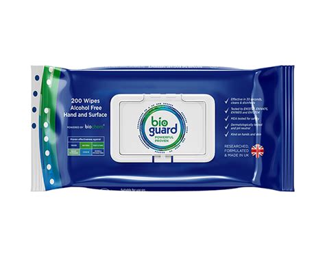 Bioguard 200 Soft Pack Hand And Surface Wipe Alcohol Free Parr Fire