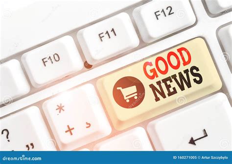 Text Sign Showing Good News Conceptual Photo Someone Or Something