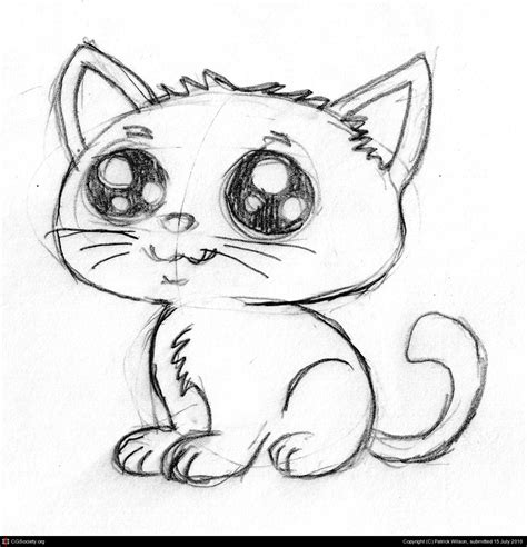 Cute Cat Drawing Easy At Getdrawings Free Download