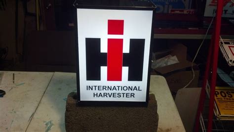 International Harvester 23x15x4 Lighted Sign 6ft Switched Cord Etsy