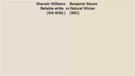Sherwin Williams Reliable White Sw 6091 Vs Benjamin Moore Natural