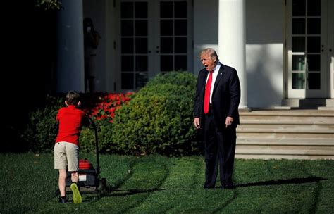 Psbattle Trump Yelling At Lawn Mowing Child Rphotoshopbattles