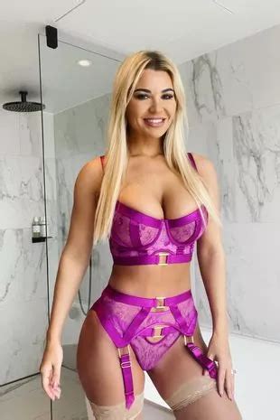 Christine McGuinness Showcases Her Curves In Purple Lingerie In Sexy Snap