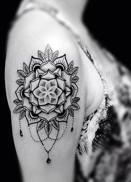 Awesome Mandala Style Shoulder Tattoo Mandala Tattoo Design Dotwork