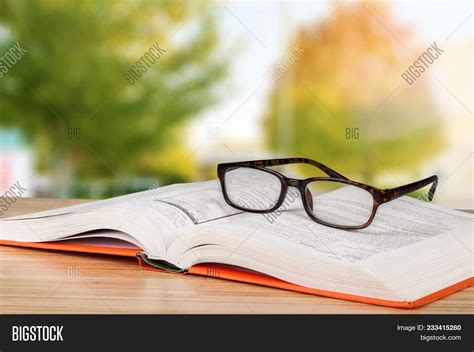 Book Glasses Close Image And Photo Free Trial Bigstock