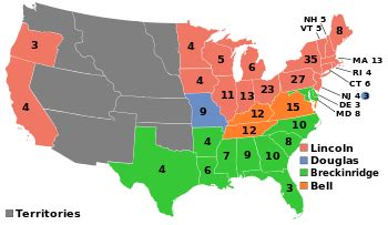 United states presidential election of 1860 (divergence. United States presidential election, 1860 - Wikipedia